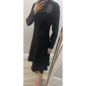 Elie Tahari Black Lace Dress size 4